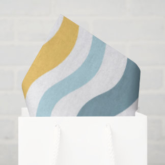 Papel De Seda Pastel Wavy Lines 