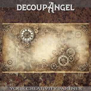 Papel De Seda Patina Steampunk nº 2