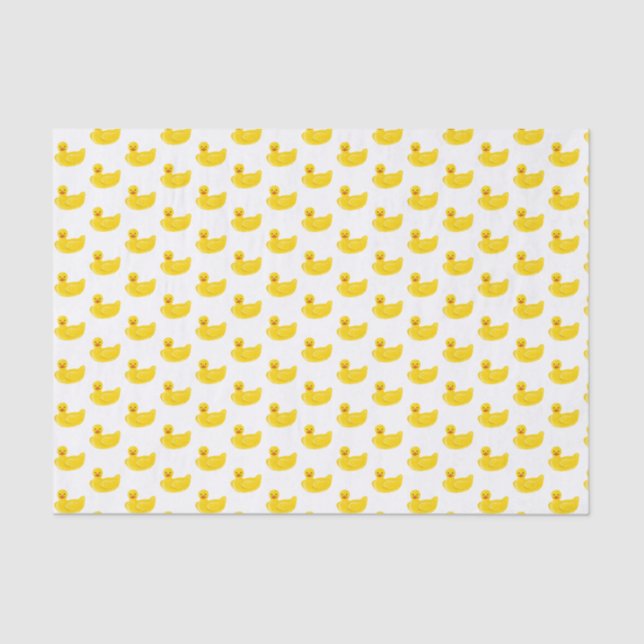 Papel De Seda Pato de Borracha Amarelo (Frente )
