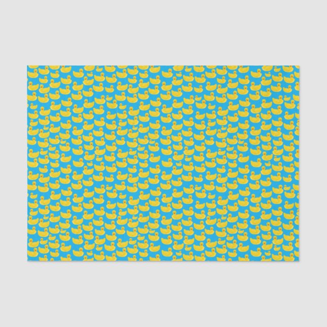 Papel De Seda Pato de Borracha Amarelo (Frente )