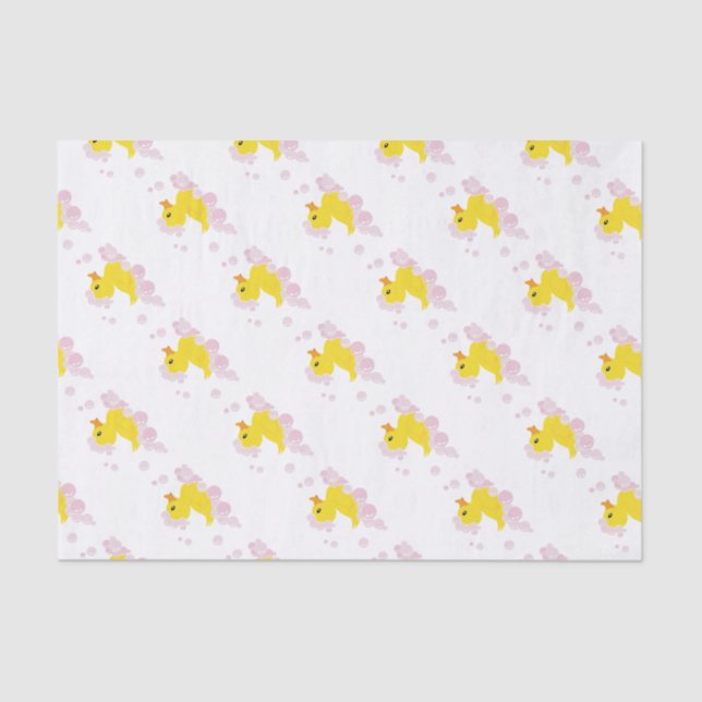 Papel De Seda Pato em Bolhas Rosa (Frente )