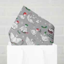 Papel De Seda Patos de Natal Festivos