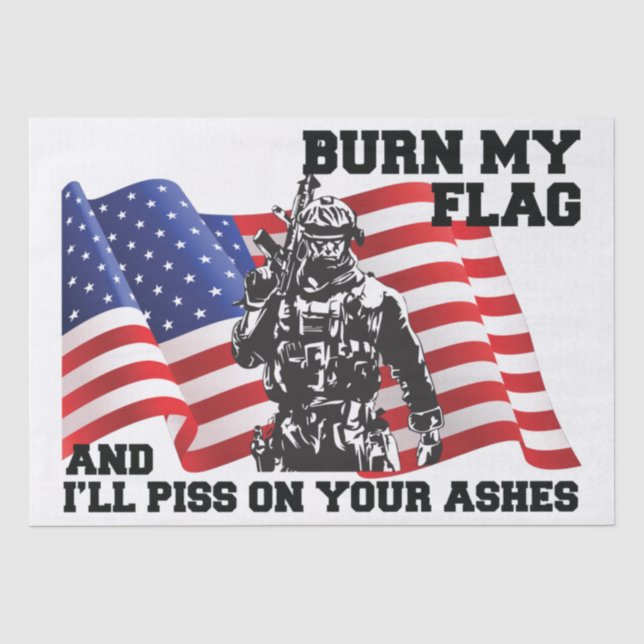 Papel De Seda Patriota Americano (Frente )