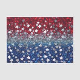 Papel De Seda Patriotic Glitter