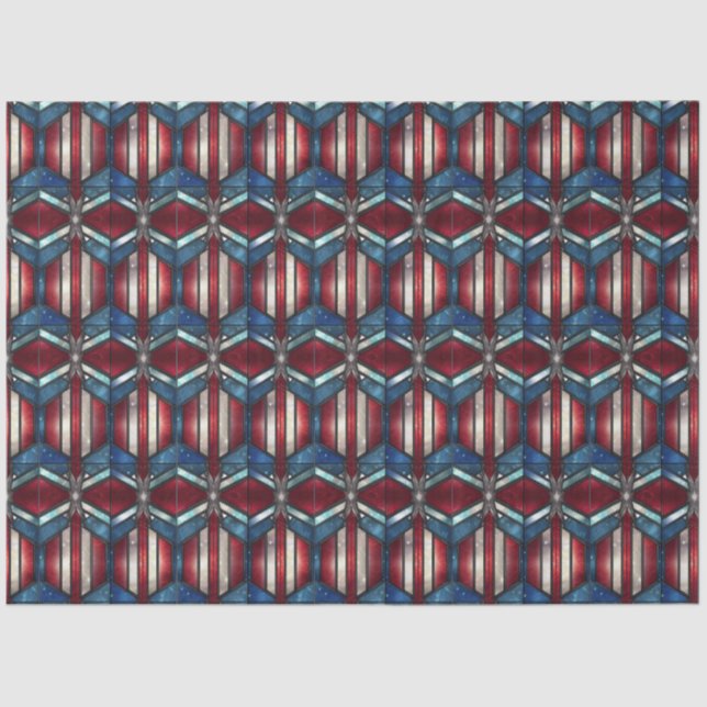 Papel De Seda Patriotic Prism Mosaic (Frente )