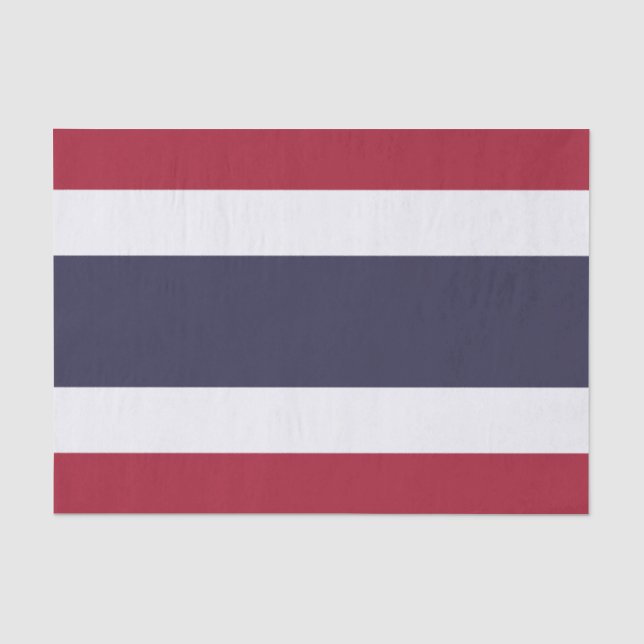 Papel de seda patriótico com a bandeira da Tailând (Frente )