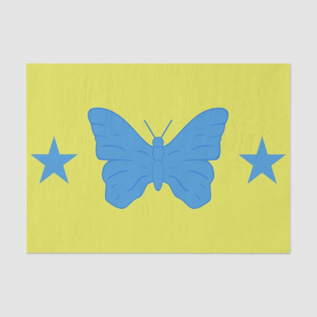 Papel de seda patriótico com a bandeira de Bady Ba (Frente )