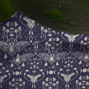 Papel De Seda Patterno Natural do Halloween Cogumelos Moth Bat
