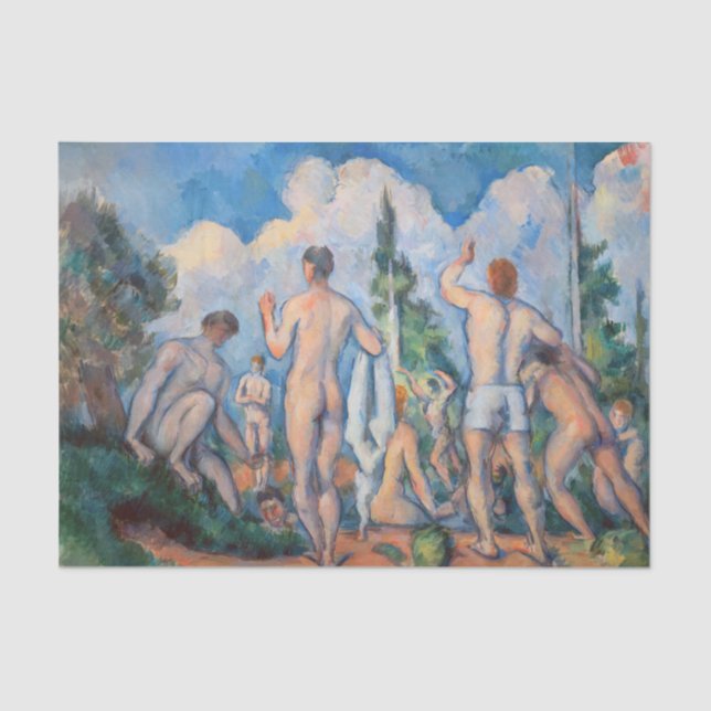 Papel De Seda Paul Cezanne - Bathers (Frente )