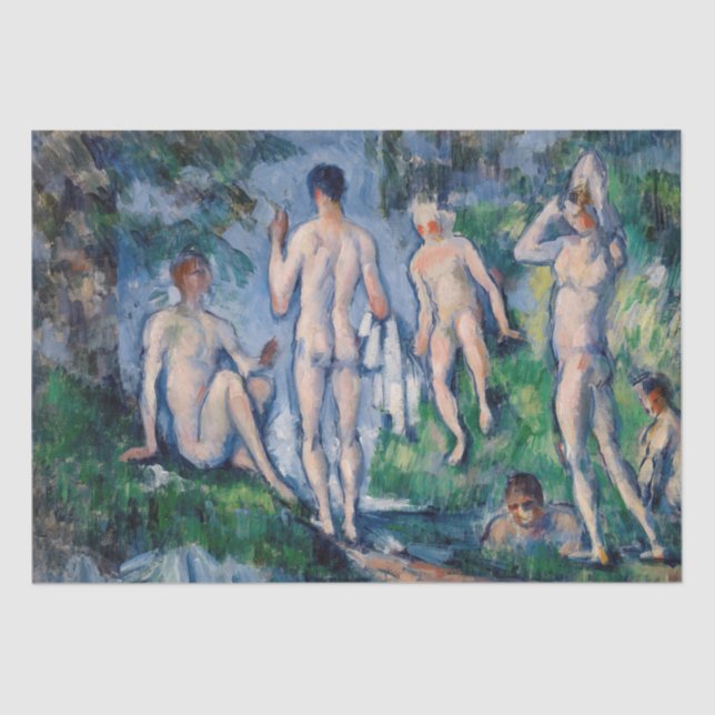 Papel De Seda Paul Cezanne - Grupo dos Bathers (Frente )