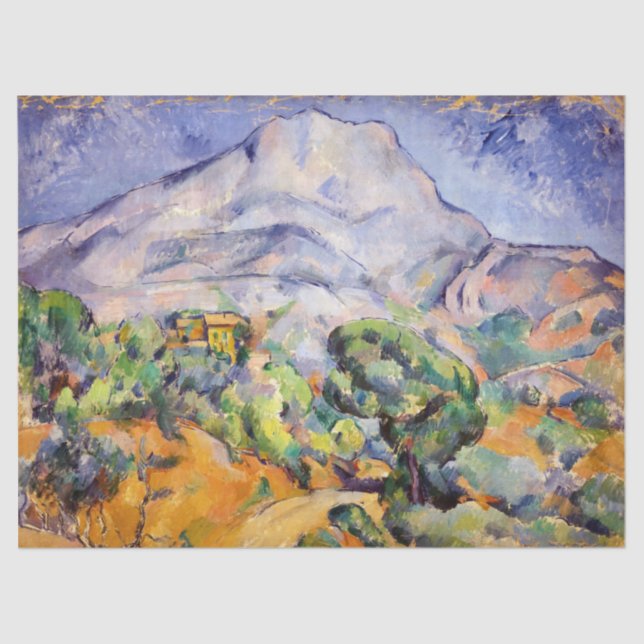 Papel De Seda Paul Cezanne - Mont Sainte-Victoire, Tholonet Road (Frente )