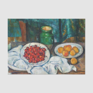 Papel De Seda Paul Cezanne - Natureza Morta com Cerejas e Pêsseg