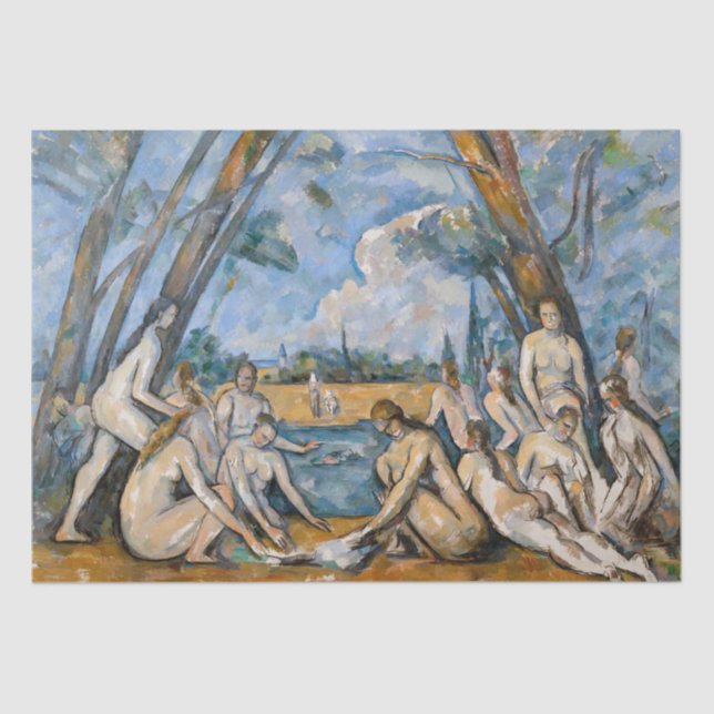 Papel De Seda Paul Cezanne - Os Grandes Banhistas (Frente )