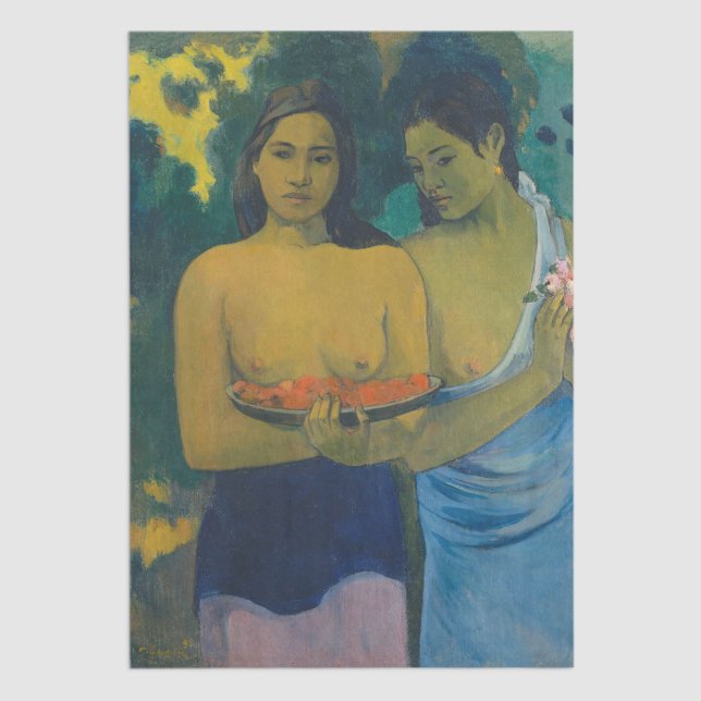 Papel De Seda Paul Gauguin - Duas Mulheres Tahitianas (Criador carregado)