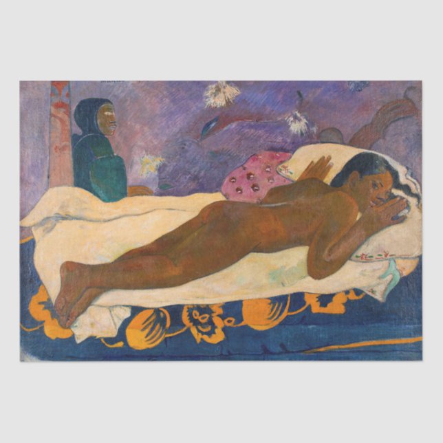 Papel De Seda Paul Gauguin - Espírito do Morto assistindo (Frente )