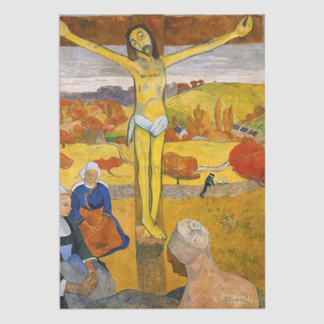 Papel De Seda Paul Gauguin - O Cristo amarelo (Criador carregado)