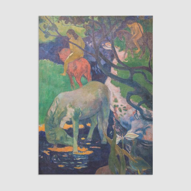 Papel De Seda Paul Gauguin - The White Horse (Criador carregado)