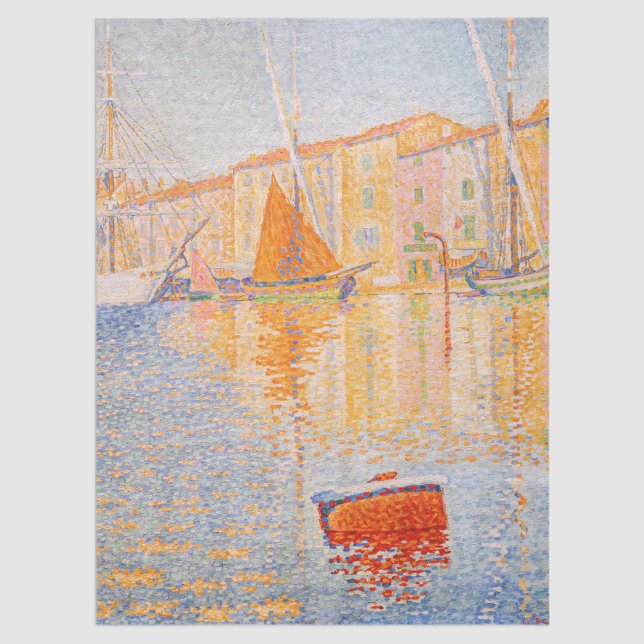 Papel De Seda Paul Signac - A Boia Vermelha, Santo-Tropez (Criador carregado)