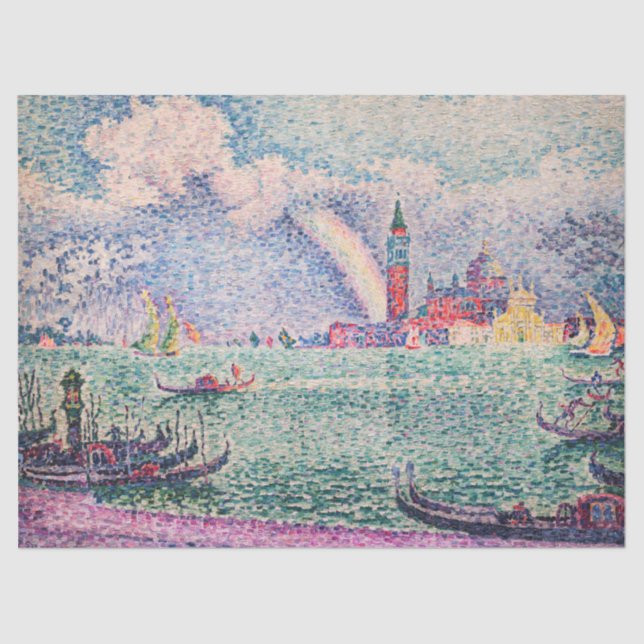 Papel De Seda Paul Signac - Arco-Íris, Veneza (Frente )
