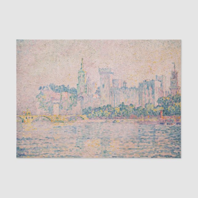 Papel De Seda Paul Signac - Avignon, Manhã (Frente )