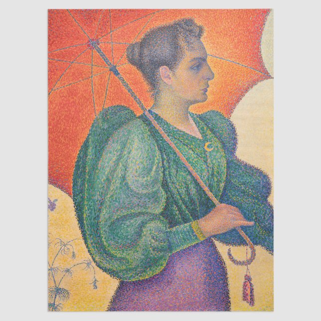 Papel De Seda Paul Signac - Mulher com Parasol (Criador carregado)