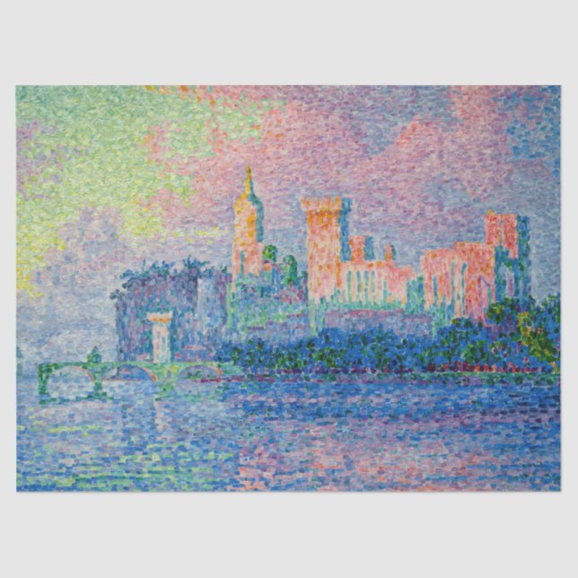 Papel De Seda Paul Signac - O Palácio Papal, Avignon (Frente )