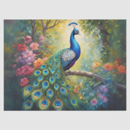 Papel De Seda Pavão Deslumbrante