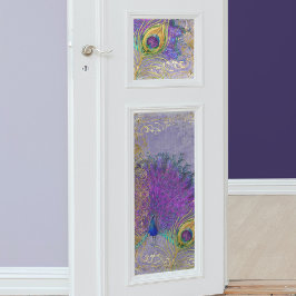 Papel De Seda Pavão Púrpura Ouro Folha de Ouro Folha Barroca Dec