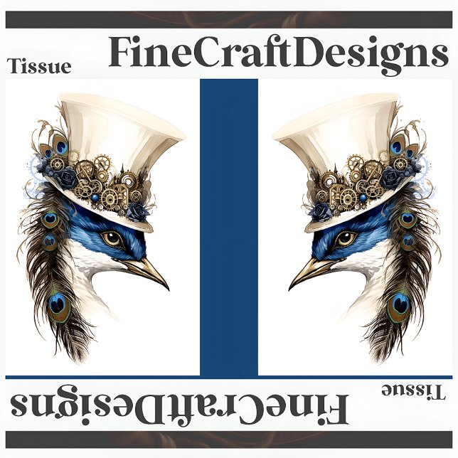 Papel De Seda Pavão-Véu Numa Descapa De Chapéu LR 135 (Criador carregado)