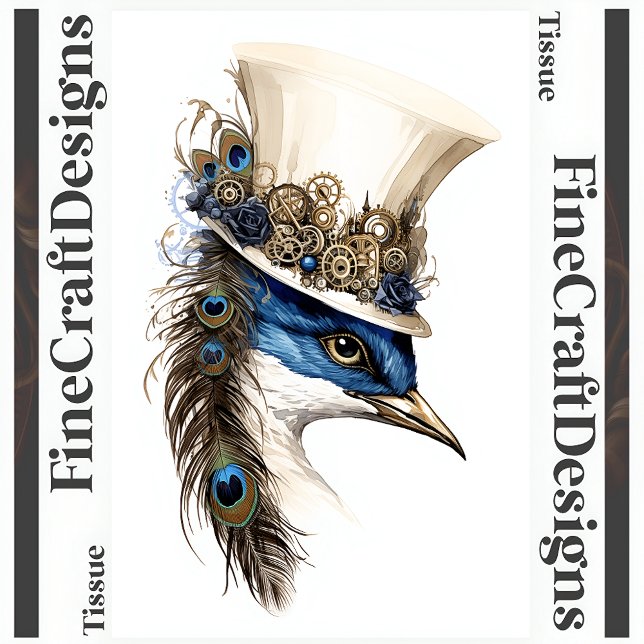 Papel De Seda Pavão-Véu Numa Descoberta De Chapéu R 135 (Criador carregado)