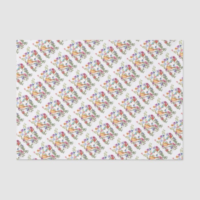 PAPEL DE SEDA PÁW IMPRESSA AMARELO PÁSSARO (Frente )