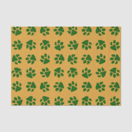 Papel De Seda Paw imprime verde