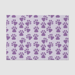 Papel De Seda Pawprint Púrpura