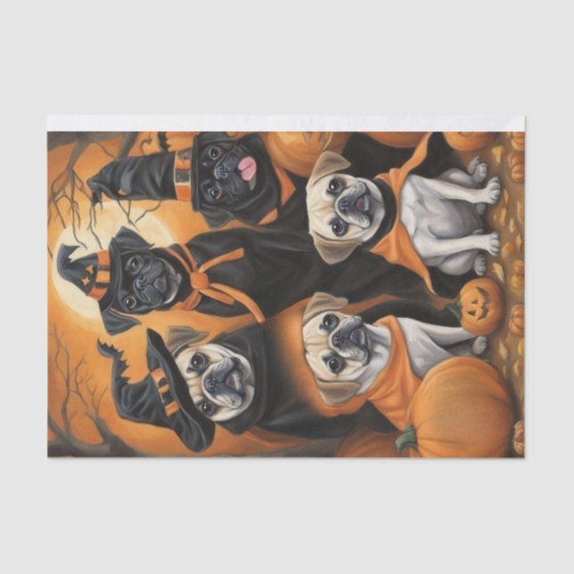 Papel De Seda Pawsitively Spooky: Uma dissociação do Halloween P (Frente )