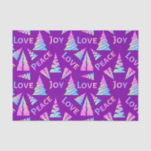 Papel De Seda Paz Joia Amor Árvore de Natal