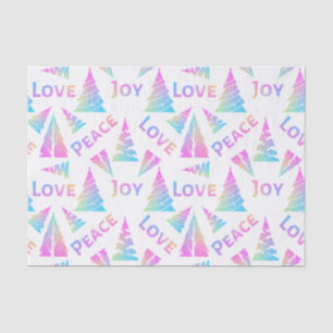 Papel De Seda Paz Joia Amor Árvore de Natal