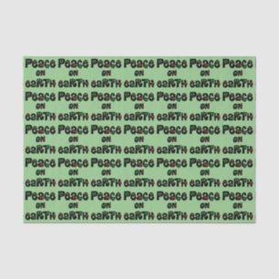 Papel De Seda Paz No Natal Da Terra