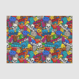 Papel De Seda Peace Love Dream Abstrato Art