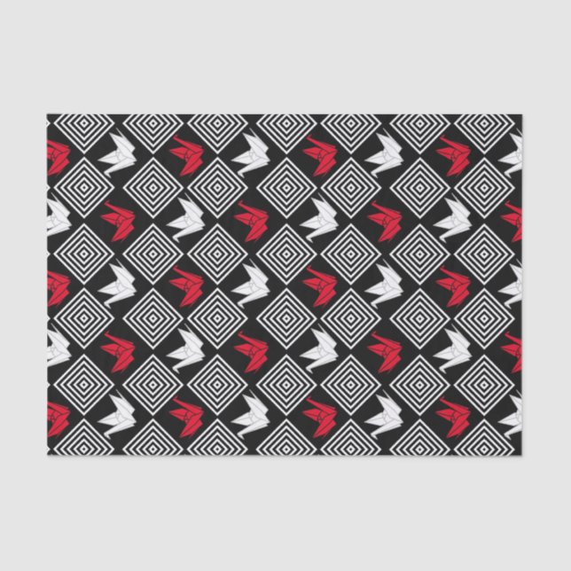 Papel De Seda Peace Orizuru Pattern (Frente )