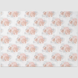 Papel De Seda Peach e Silver Series Design 10