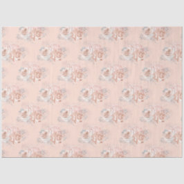 Papel De Seda Peach e Silver Series Design 15