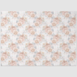 Papel De Seda Peach e Silver Series Design 3