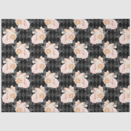 Papel De Seda Peach e Silver Series Design 7