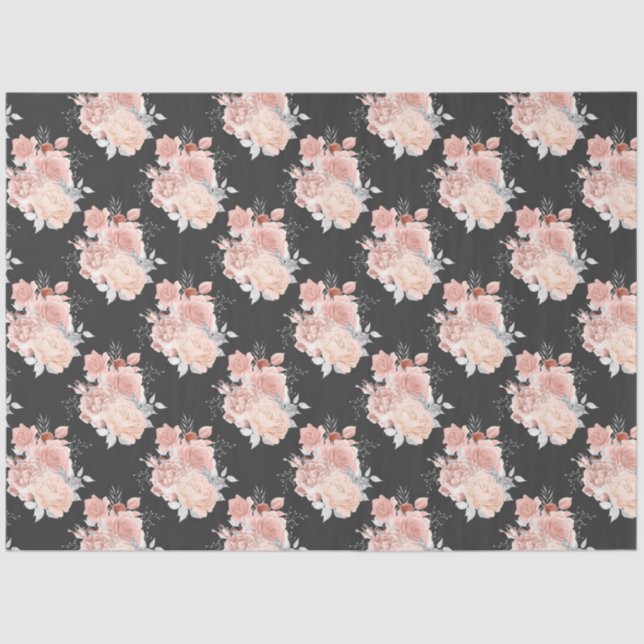 Papel De Seda Peach e Silver Series Design 9 (Frente )