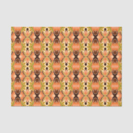 Papel De Seda Peach Fuzz Boho Chique Geométrico