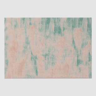 Papel De Seda Peach Green Abstrato Snowflakes Natal