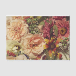 Papel De Seda Peach & Orange Floral Background