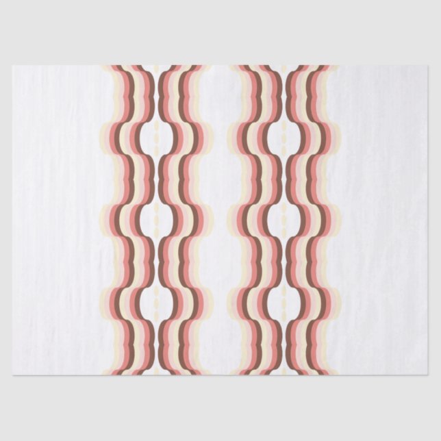 Papel De Seda Peach Wave Symmetry (Frente )