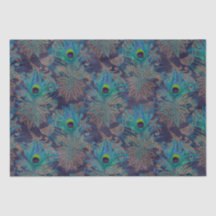 Peacock feather paisley roxo boho