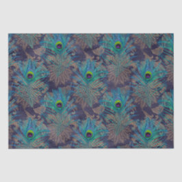 Papel De Seda Peacock feather paisley roxo boho